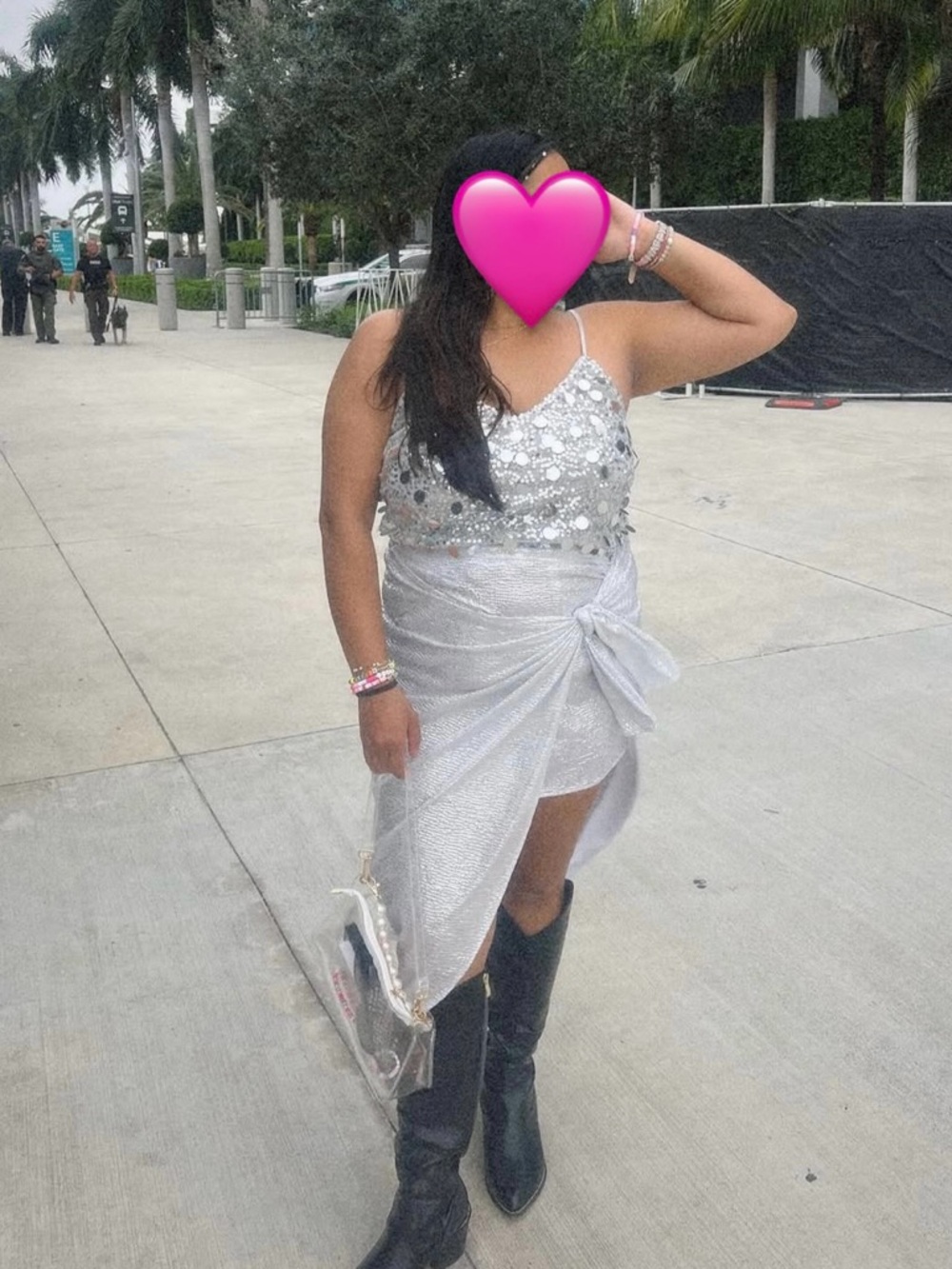 Silver Sequin Spaghetti Strap Tank